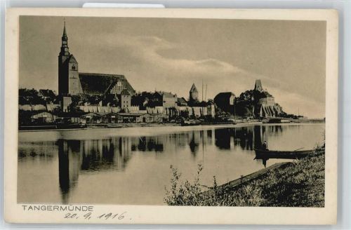 Tangermünde Fluss Boot Dom