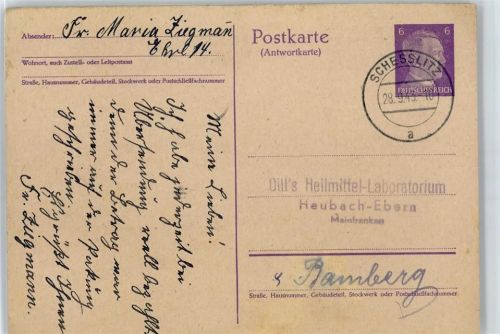 Scheßlitz Ganzsache Stempel