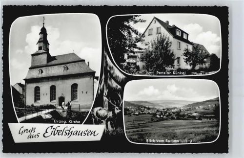 Eibelshausen Pension Künkel Feld Kirche Brücke