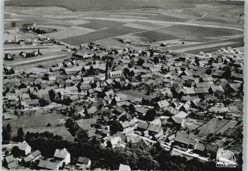 Rhüden Fliegeraufnahme Feld Gesamtansicht Kirche