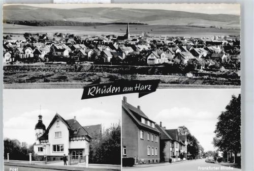 Rhüden Gesamtansicht Kirche Haus Frankfurter Straße Fußgänger