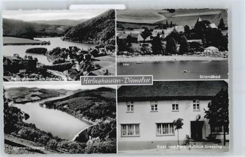 Heringhausen See Strand Gasthaus Pension Giessing Berg