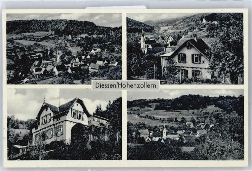 Dießen Haus Baum Feld Gesamtansicht