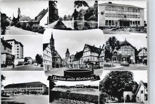 Korbach Brunnen Auto Teich Haus