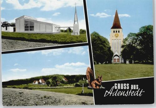 Adenstedt Kirche Wiese Baum Feld
