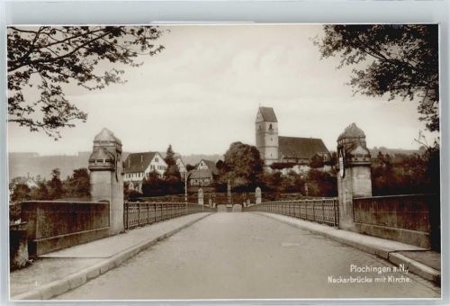 Plochingen Kirche Brücke Baum