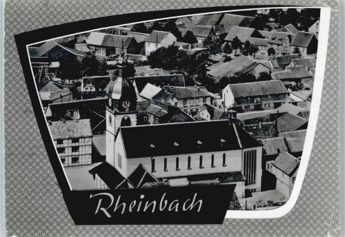 53359 W5308 Rheinbach - Haus Baum Kirche Uhr