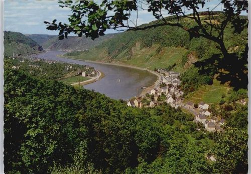 Brodenbach Fluss Berg Haus Baum Panorama