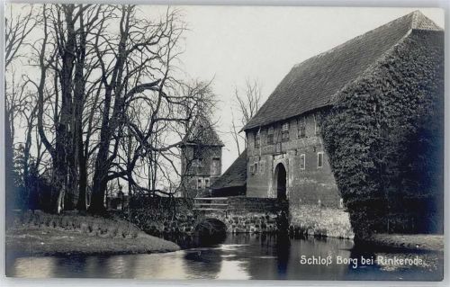 Rinkerode Schloss Teich Brücke Baum