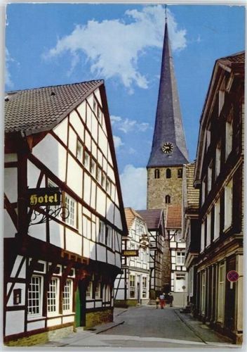 Hattingen Hotel Kirche Uhr Fußgänger