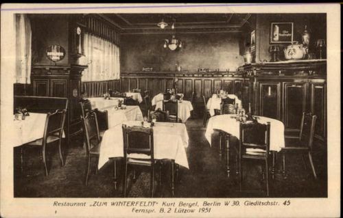 Schöneberg Restaurant zum Winterfeldt