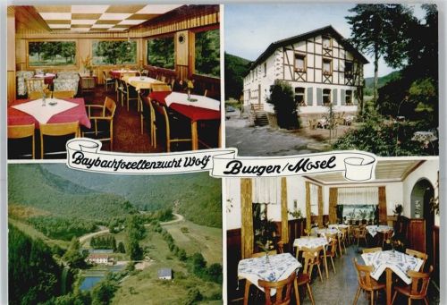 Burgen Hotel Restaurant Pension Wolf Fluss Tisch Stuhl