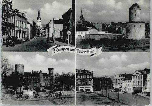 Kempen Kirche Auto Fahrrad Haus