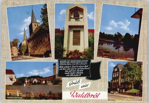 Waldbröl Kirchhe, Feriensiedlung, Kaiserstraße, Freibad, Denkmal
