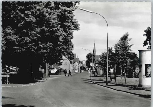 Ulrichstein Litfaßsäule , Hauptstrasse , SHELL Tankstelle
