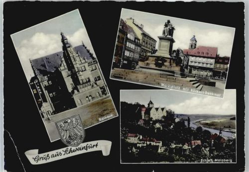 Schweinfurt Rathaus Marktplatz Denkmal Schloss