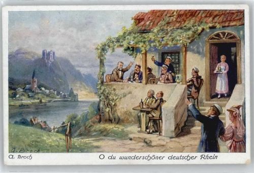 A.Broch , wunderschöner rhein