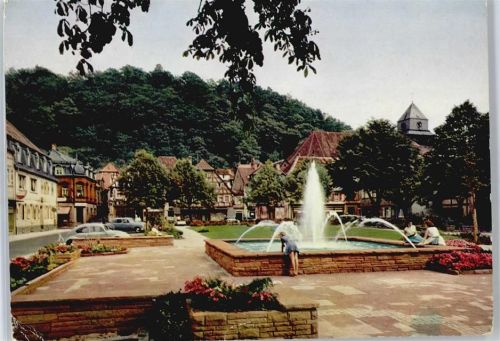 Landstuhl Marktplatz, Brunnen, VW Käfer
