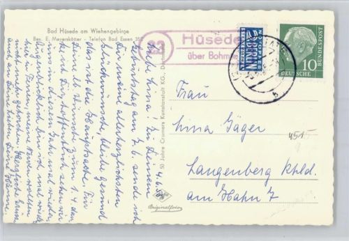 Hüsede Landpoststempel , Trinkbrunnen