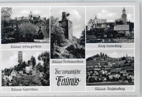 Falkenstein Ruine Königstein, Ruine Eppstein, Burg Kronberg, Ruine Reifenberg