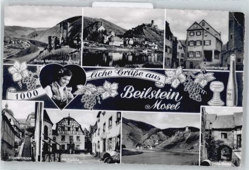Beilstein Ruine, Jugendherberge, Klostertreppe, Marktplatz