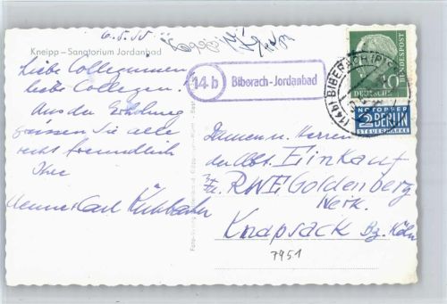 Bieberach Landpoststempel , Sanatorium