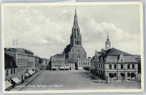 Demmin Kirche, Rathaus, Markt