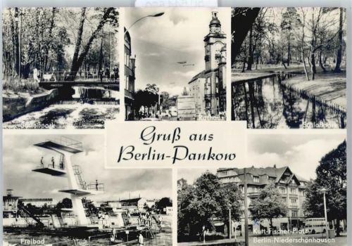 Pankow Rathaus, Schlosspark, Freibad, Kurt-Fischer-Platz, Schosspark