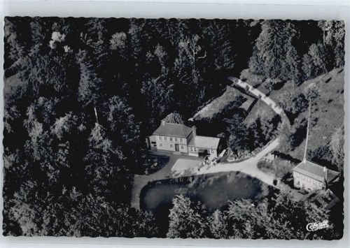 Vielbrunn Fliegeraufnahme, Gaststätte, Pension Hainhaus im Odenwald
