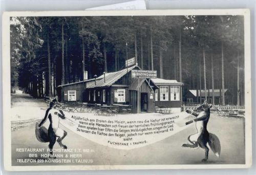 Fuchstanz Restaurant Fuchs personifiziert