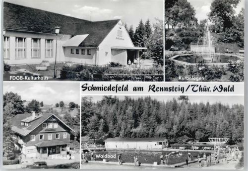Schmiedefeld FDGB-Kulturhaus, Kuranlagen, Schwimmbad Waldbad, Filmbühne