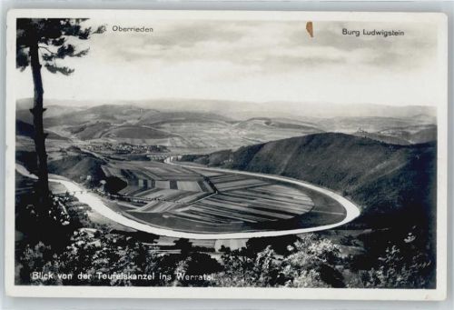 Oberrieden Blick von Teufelskanzel, Werratal AKU2