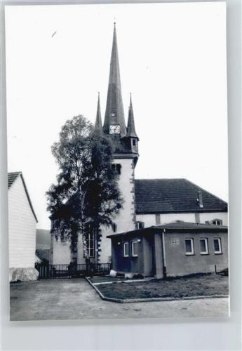 Oberaula Foto mit Negativ, Kirche