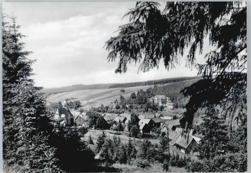 Trautenstein Blick auf Kinderkurheim Harzland