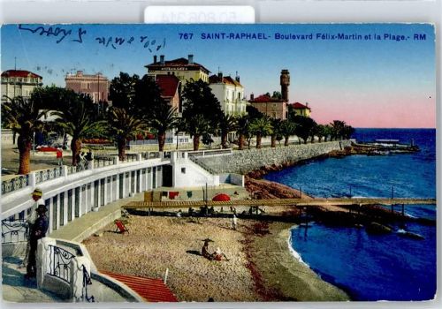 Saint-Raphael Boulevard Felix-Martin, Strand
