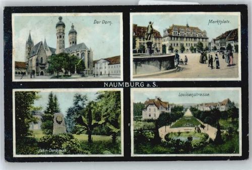 Naumburg Dom, Marktplatz, Brunnen, Louisenstraße, Jahn-Denkmal