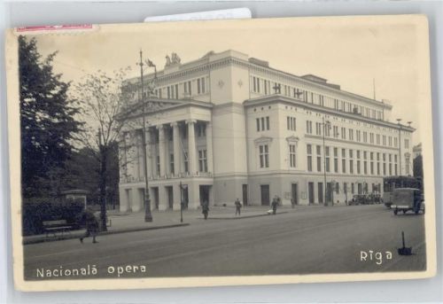 Riga Opernhaus , Strassenbahn