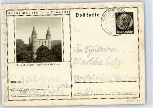 Gernrode Ganzsache