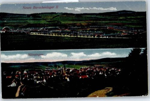 72525 W7420 Münsingen , Württ - Barackenlager, Truppenübungsplatz