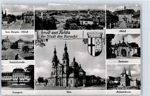 Fulda Dom, Schloss, Friedrichstraße, Orangerie, Michaelskirche, Laulustor, Gesamtansicht