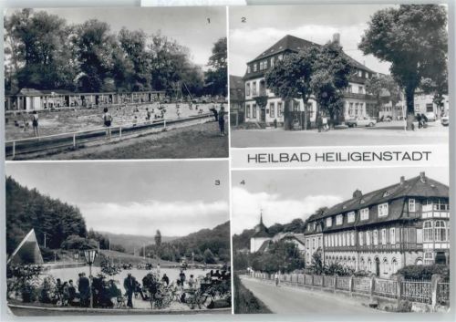 37308 O5630 Heilbad Heiligenstadt - Schwimmbad, Rathaus, Naherholungszentrum Neun Brunnen, Feierabendheim Heiliger Geist