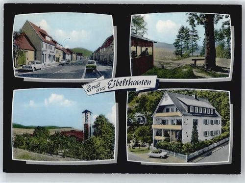 Eibelshausen Ortspartie, Kirche, Pension Ortmann