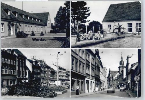 Werdau Am Markt, August-Bebel-Straße, Bezirkssportschule Kurt Schlosser