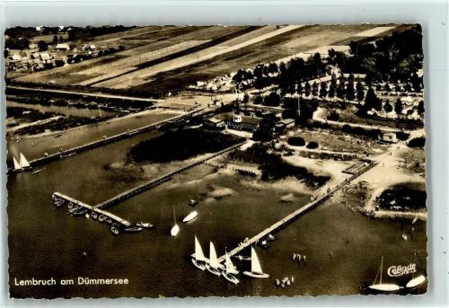 Lembruch Luftaufnahme, Segelhafen, Brinkmeyer´s Strandbad