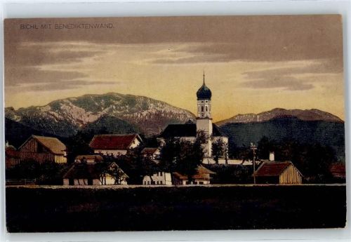 Bichl Gesamtansicht, Benediktenwand