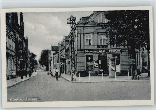 Genthin Poststrasse, Litfaßsäule