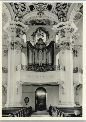 Steingaden Kirche in der Wies Innenaufnahme