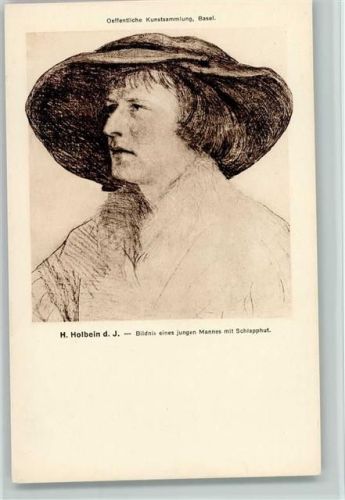 H. Holbein - Bildnis eines jungen Mannes mit Schlapphut