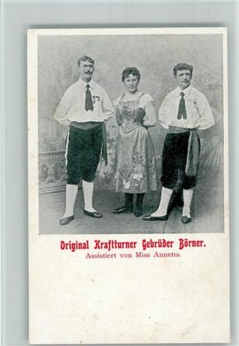 Kraftturner Gebrüder Börner 1900 AK