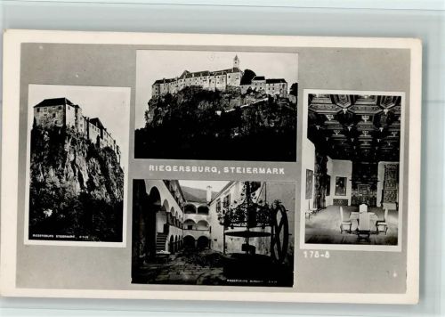 Riegersburg Ortsansichten Riegersburg Burghof Innenaufnahme 4-Bildaufnahme